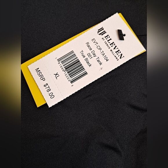 EleVen by Venus Williams Race Day Tank  Black Size Extra Large Tank Bra - Picture 2 of 9